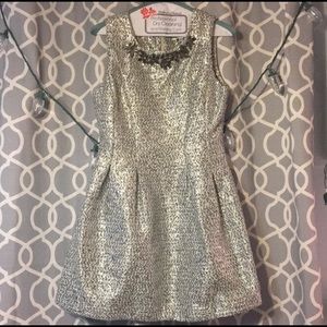J.O.A. Silver Embellished Dress